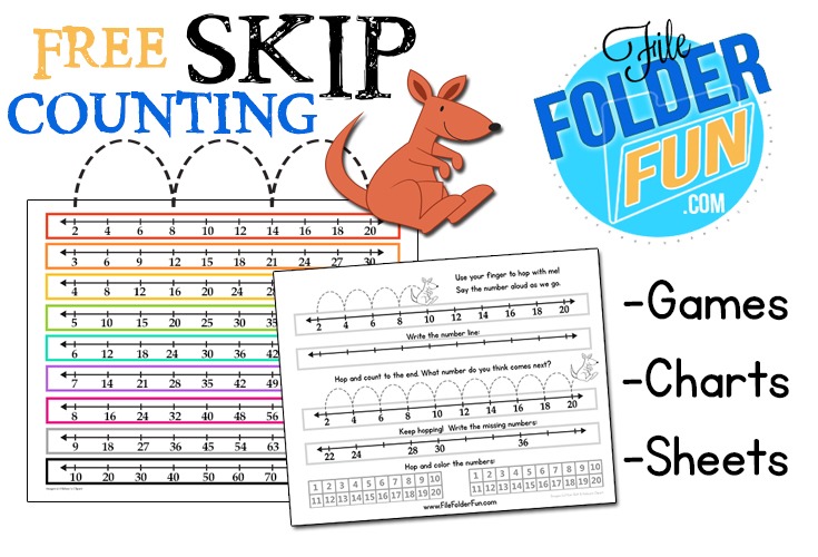 Skip Counting Chart & Worksheets