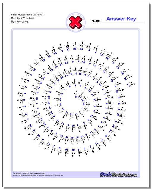 844 Free Multiplication Worksheets For Third, Fourth And Fifth Grade