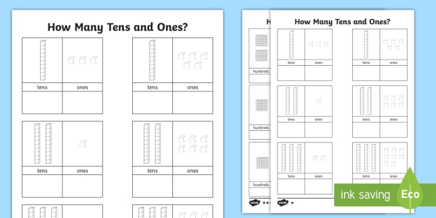 Tens And Ones Worksheet