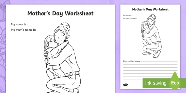 Mother's Day Worksheet