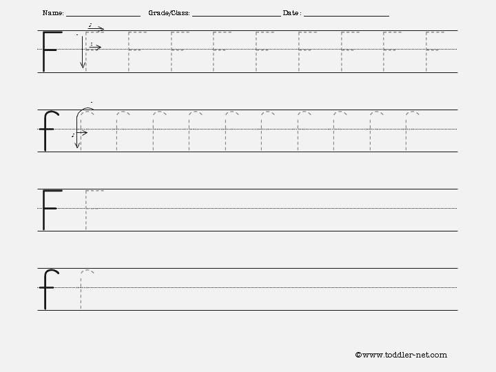 F Handwriting Worksheet â Dailypoll Co