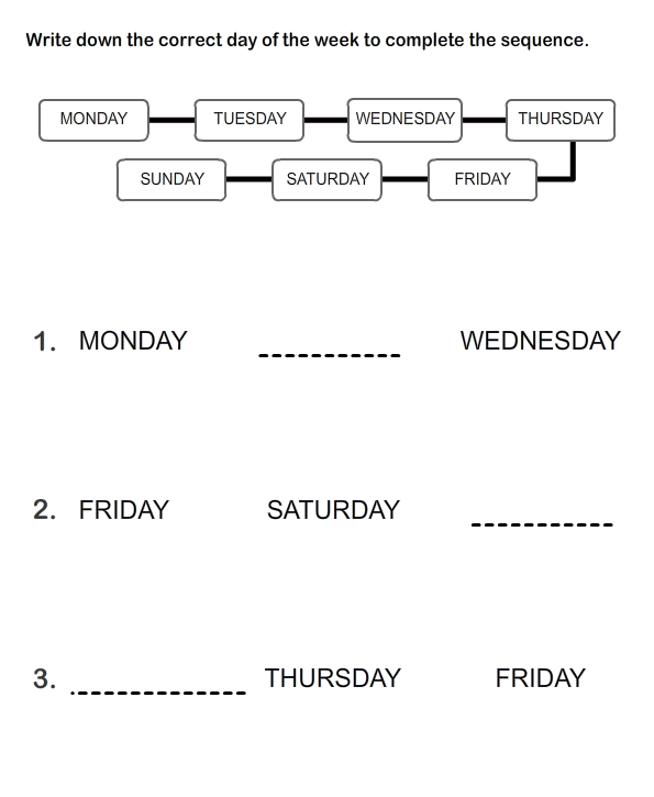 Printable School Worksheet