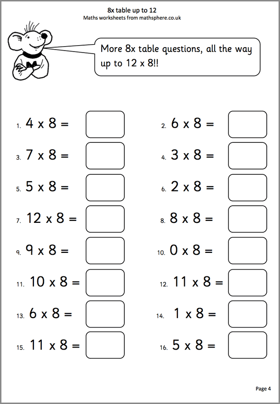 Mathsphere Free Sample Maths Worksheets