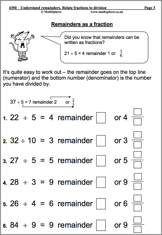 Mathsphere Free Sample Maths Worksheets