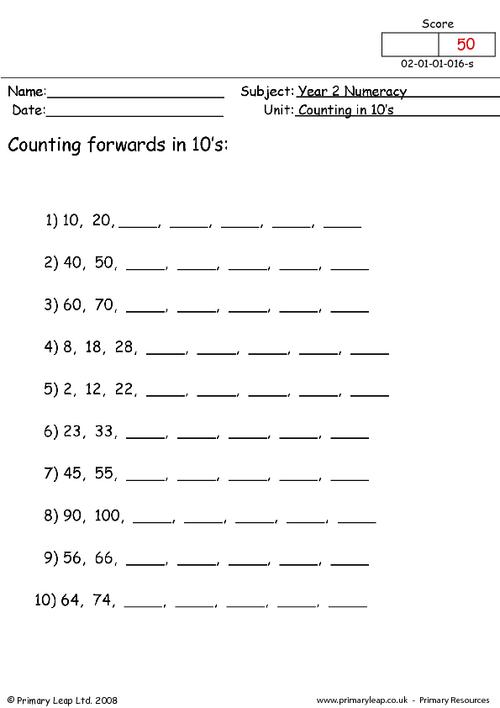 Counting In 10s (1)
