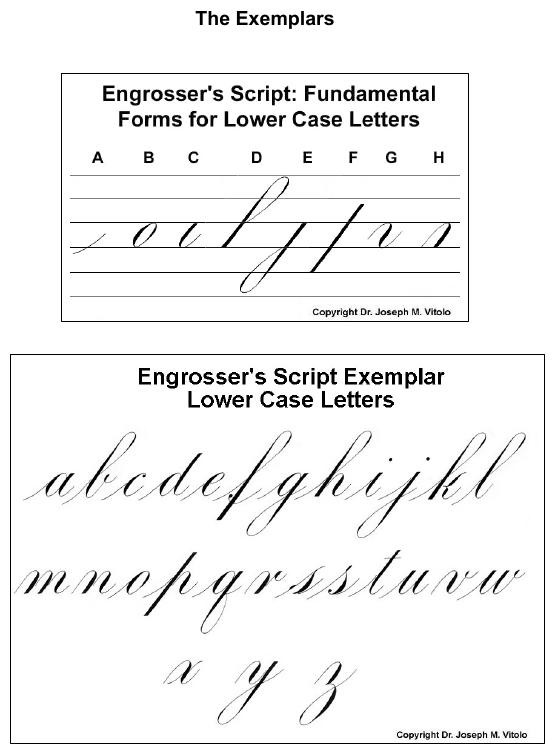 Script In The Copperplate Style  Engrosser's Script