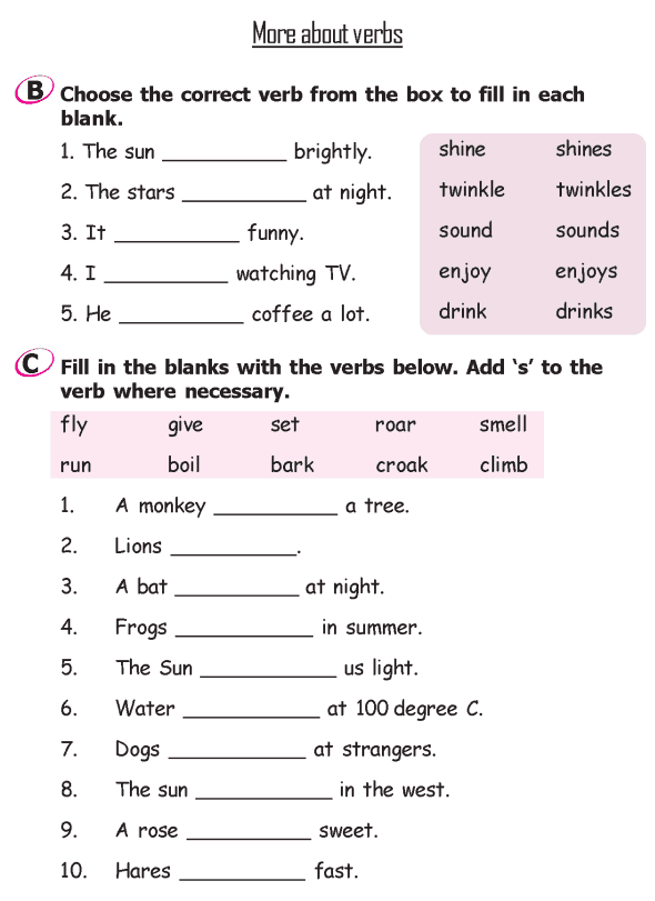Grade 2 Grammar Lesson 12 More About Verbs (3)