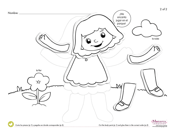 Body Parts  2s Printables