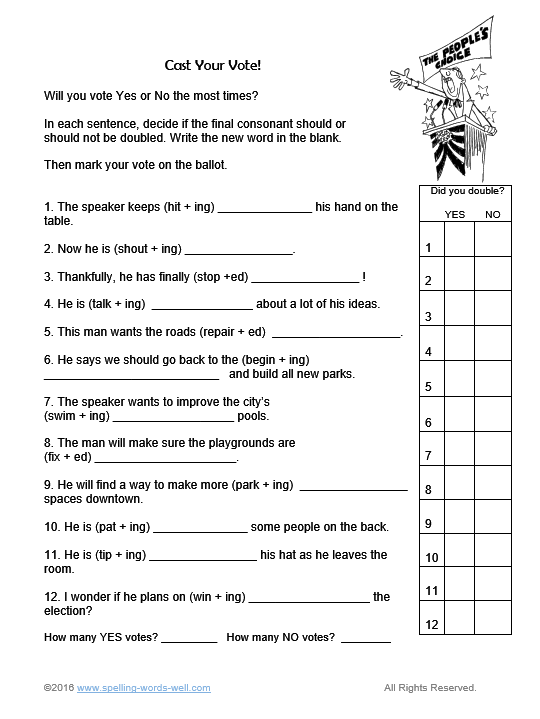 3rd Grade Worksheets For Fun Spelling Practice!