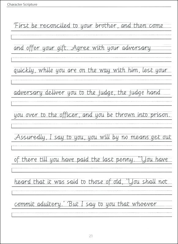 4th Grade Handwriting Worksheets Writing Grade Cursive Writing