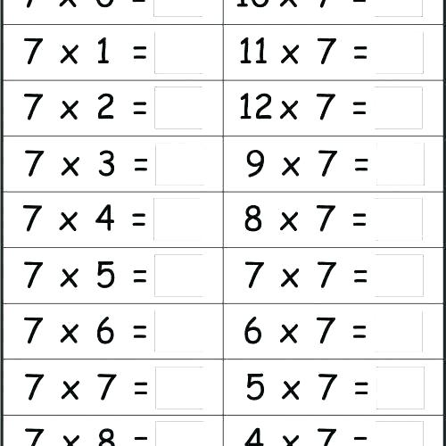6 Times Table Worksheet Create Your Own Math Worksheets Mixed
