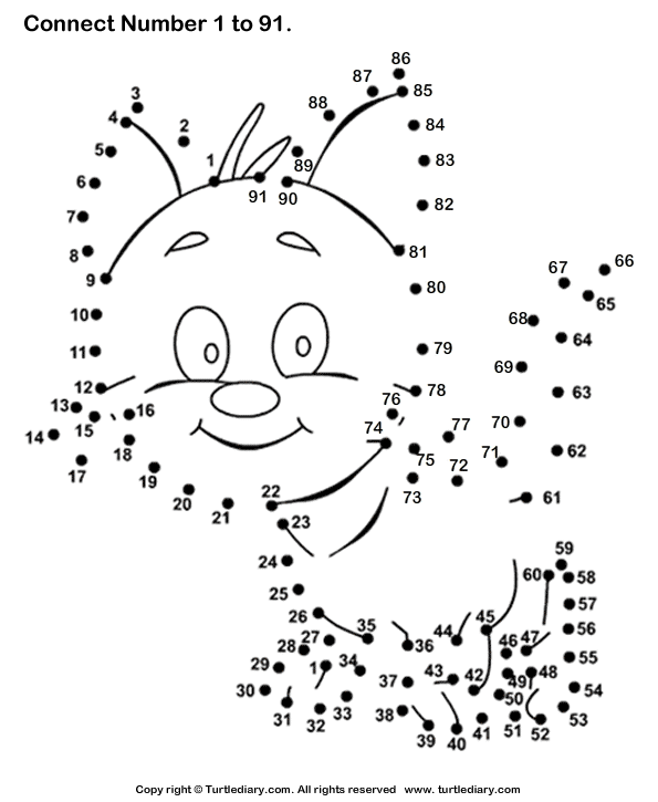 Connect Number Worksheet
