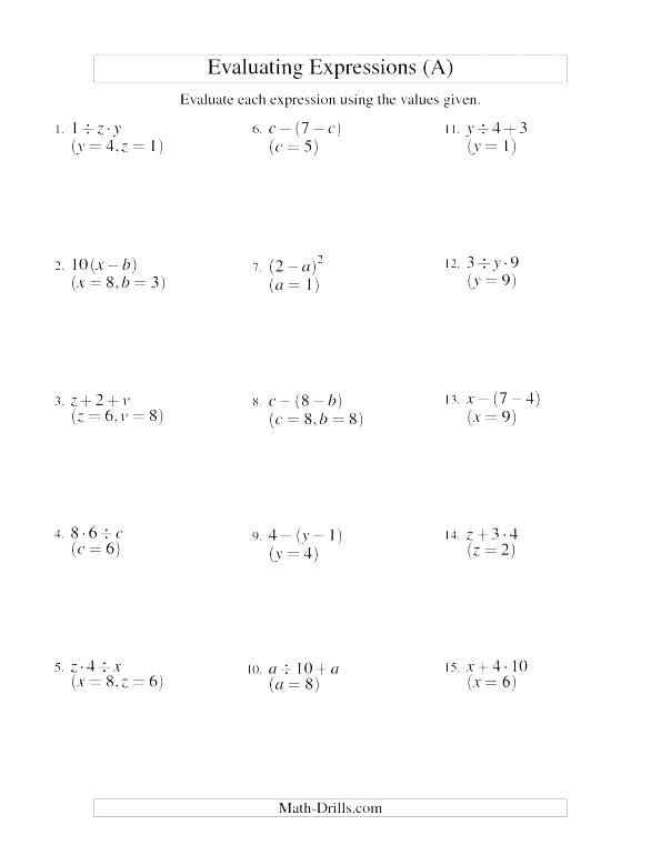 Algebra Word Problems Worksheets High School Main Ideas Worksheets