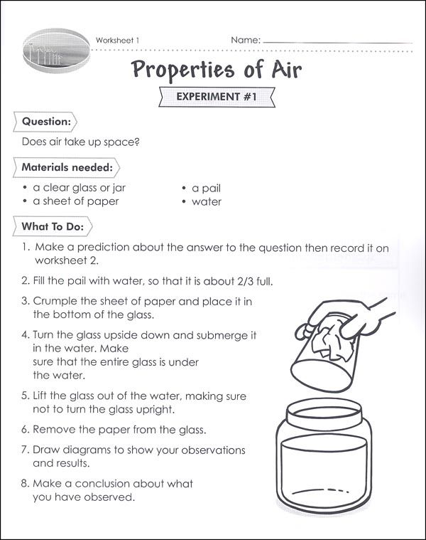 Properties Of Air Worksheet