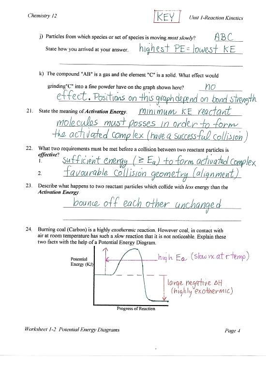 Chemical Reactions Worksheets Quiz Worksheet Chemical Reactions