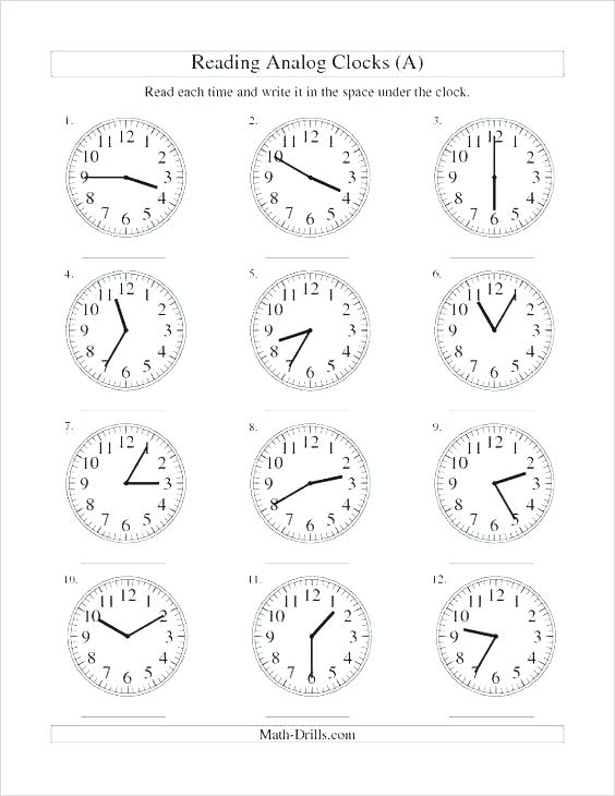 Clock Practice Worksheets 2nd Grade Main Ideas Worksheets High