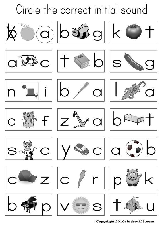Alphabet & Phonics Worksheets