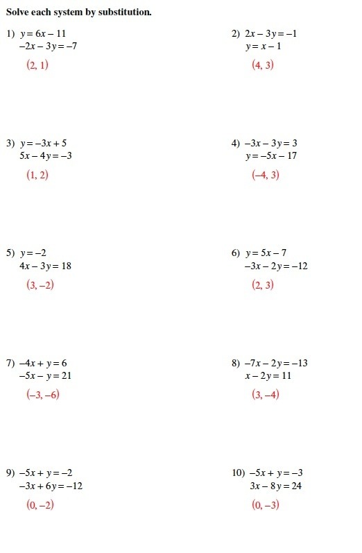 solve-systems-of-equations-by-substitution-worksheets-samples