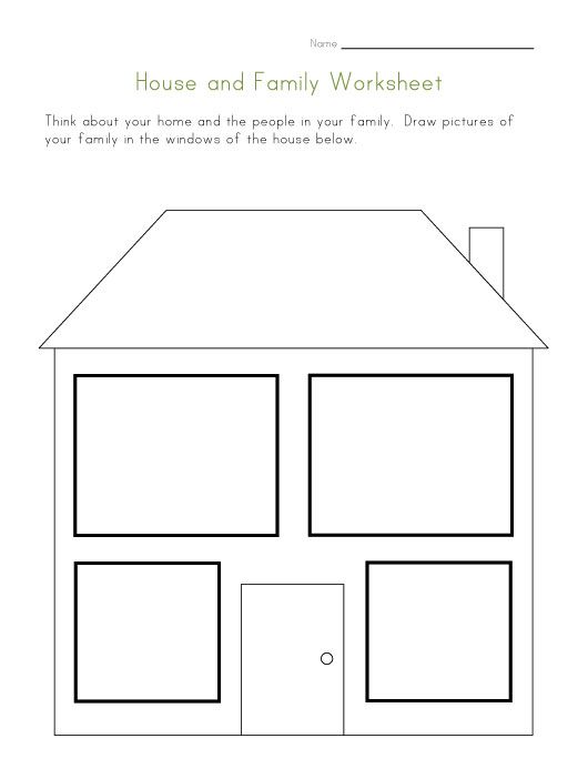 House And Family Worksheet