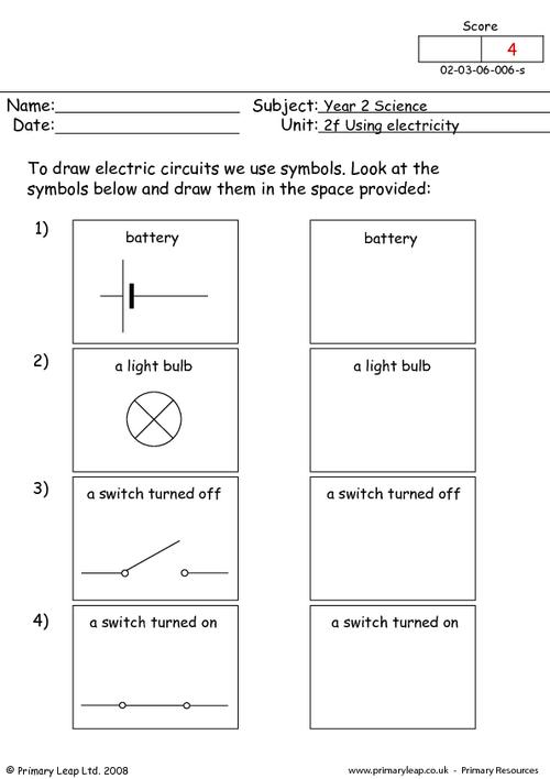 Electrical Circuits Worksheets