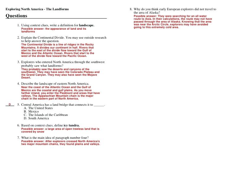 European Explorers Worksheets Travellers Tales Lower Worksheet