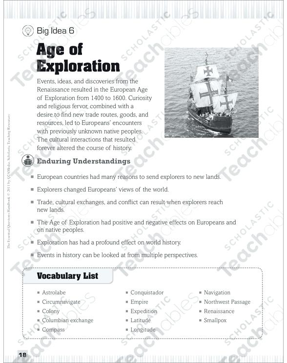 European Explorers Worksheets Travellers Tales Lower Worksheet