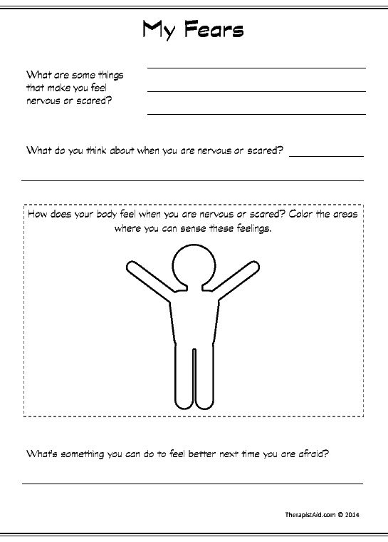 My Fears (worksheet