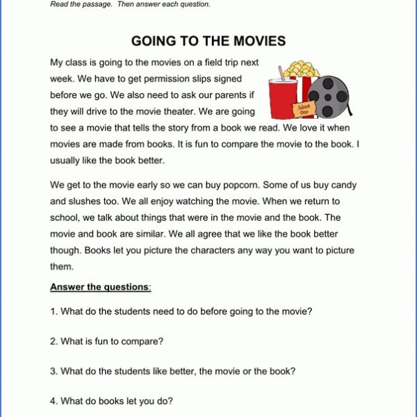 Free Printable Second Grade Reading Comprehension Worksheets
