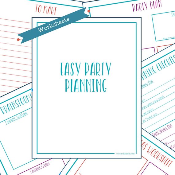 Kids Birthday Party Planner Template Printable Kids Party