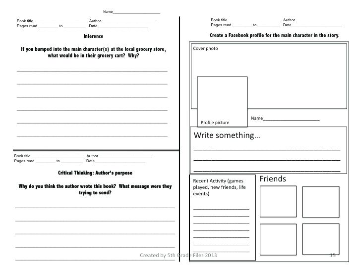 Free Graphic Organizers For Teaching Literature And Reading