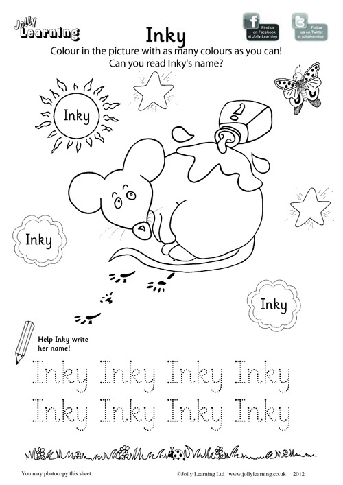 Colouring Worksheets â Jolly Learning