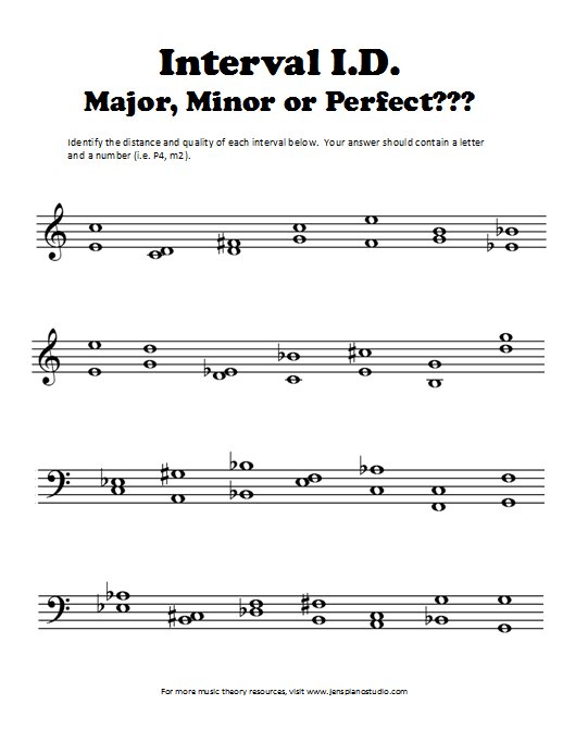 Interval Worksheets