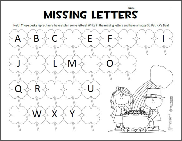 1st Grade Alphabet Worksheets