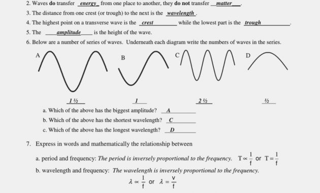 Worksheet â Labeling Waves â Worksheet Labeling Waves Answer Key