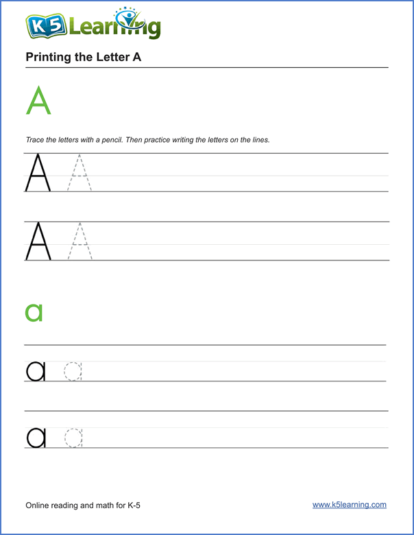 Printables  Writing Alphabet Worksheets  Lemonlilyfestival