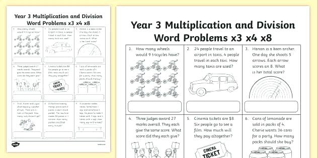 Math Worksheets Grade 3 And 4 â Makinterests Com