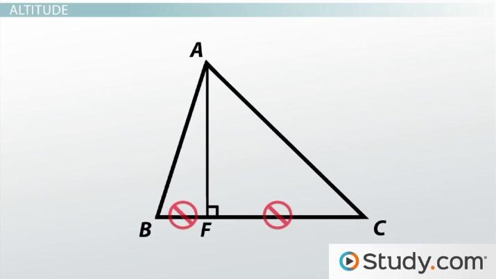 Median, Altitude, And Angle Bisectors Of A Triangle