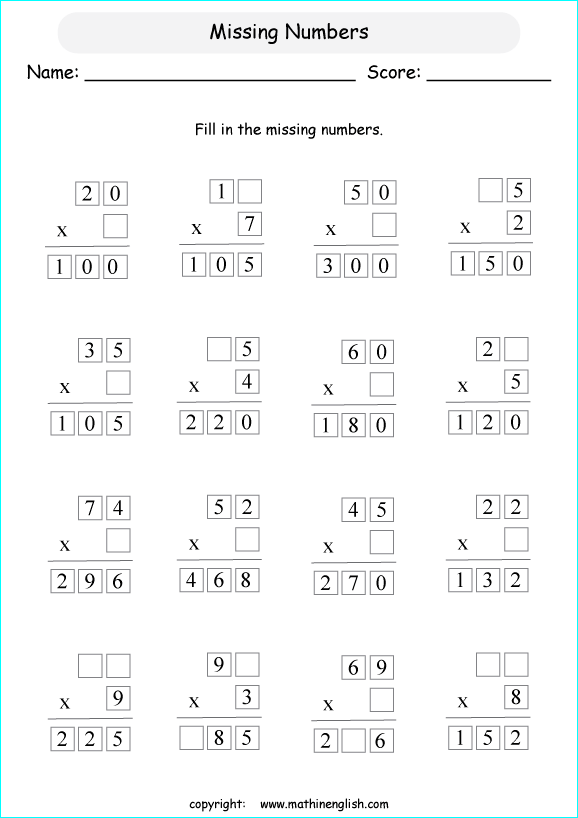 Find The Missing Digits In These 2 Digit By 1 Digit Multiplication