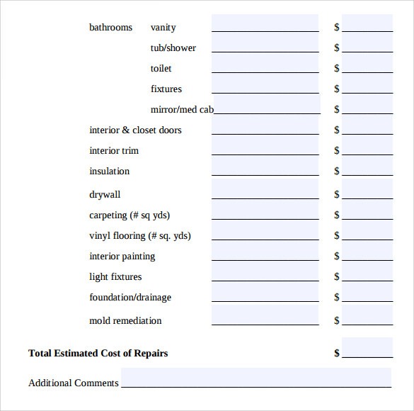 9+ Painting Estimate Templates