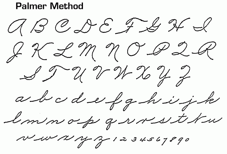 Palmer Method Handwriting Worksheets
