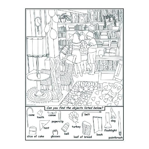 Hidden Picture Worksheets Printable Hard Pictures â Lacuponera