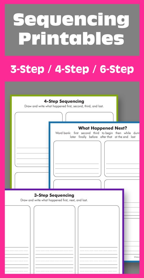 Printable Sequencing Worksheets