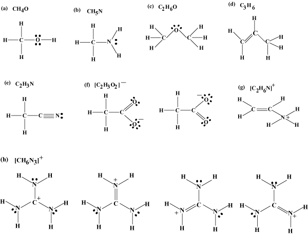 Sparknotes  Organic Chemistry  Covalent Bonding  Problems  Lewis