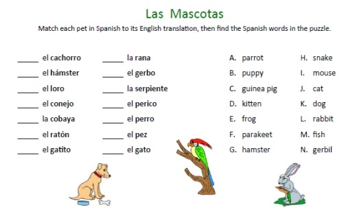 Animals Worksheets