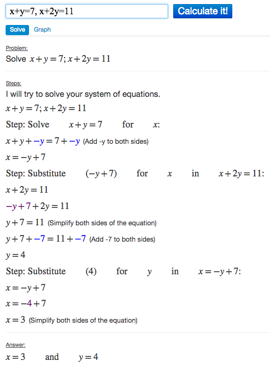 Solve Systems Of Equations By Substitution