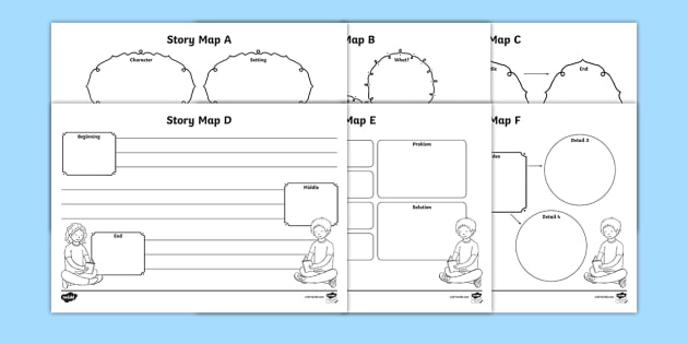 Story Map Worksheet   Worksheets Pack