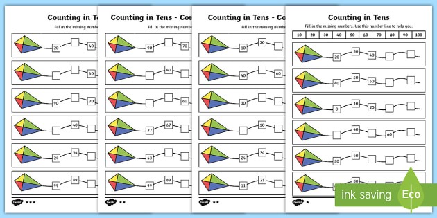 Counting In 10s Worksheet   Worksheets