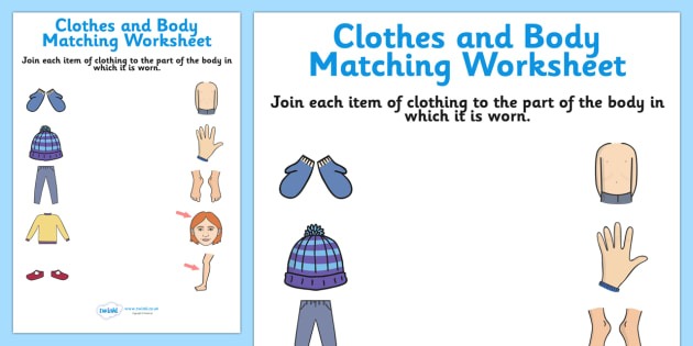 Clothes And Body Matching Sheet