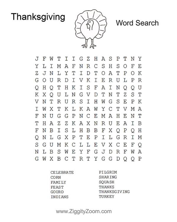 Thanksgiving Worksheets First Grade Free
