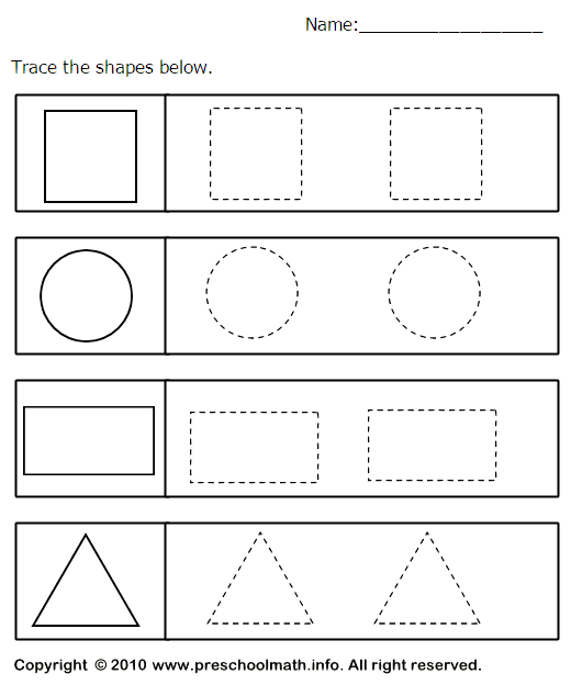 Shape Worksheets For Preschool And Kindergarten